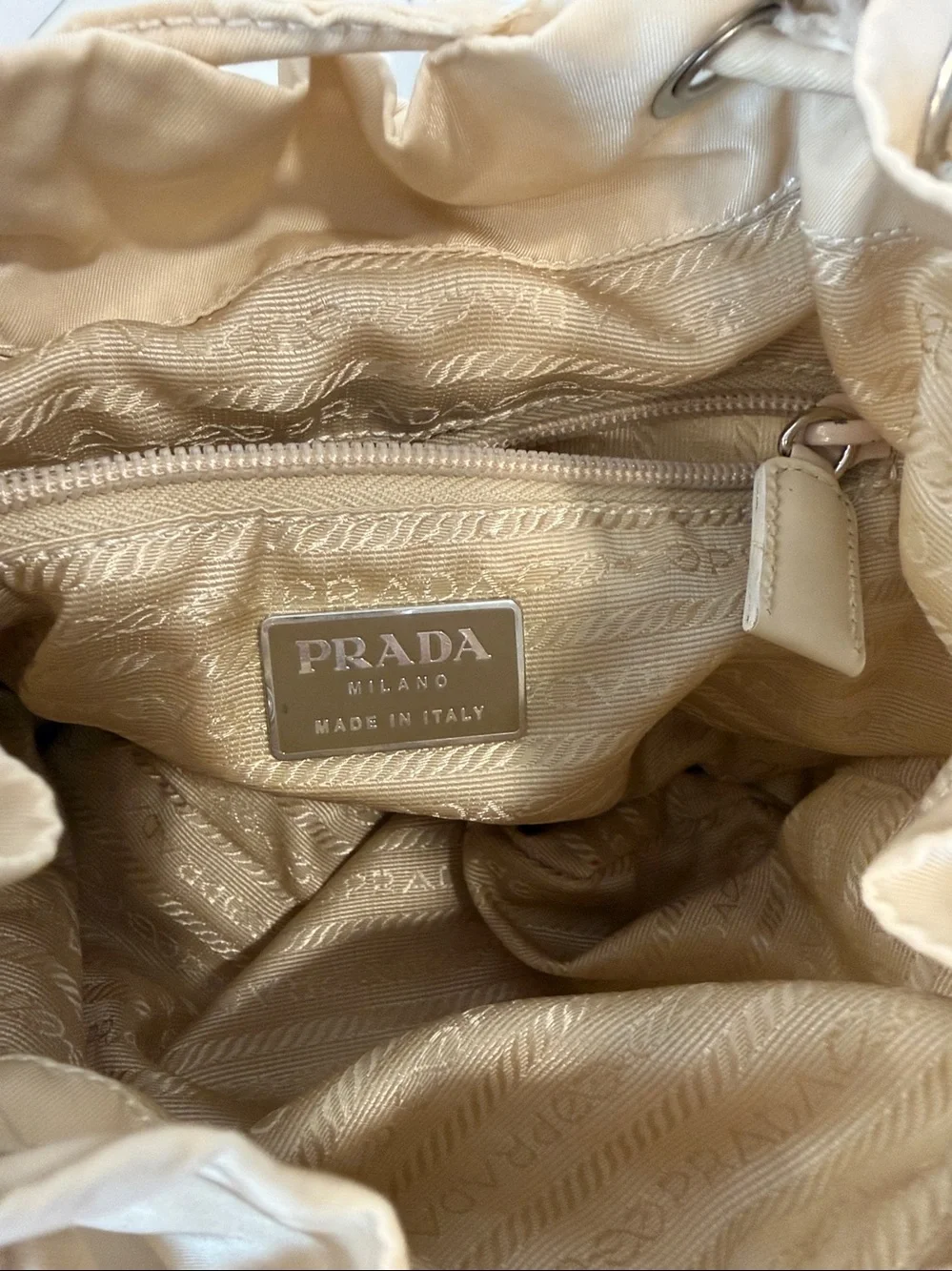 Prada Beige Backpack